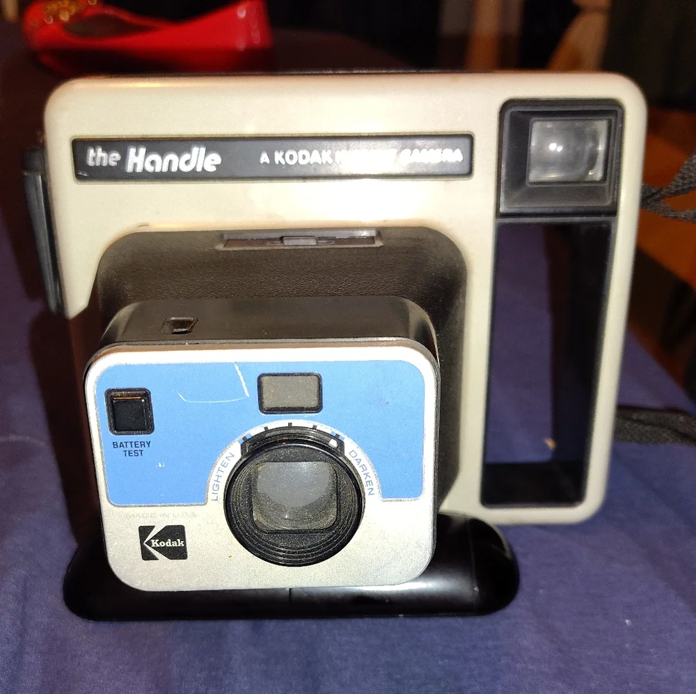 Kodak Instant Camera The Handle Vintage Polaroid Color Film Camera
